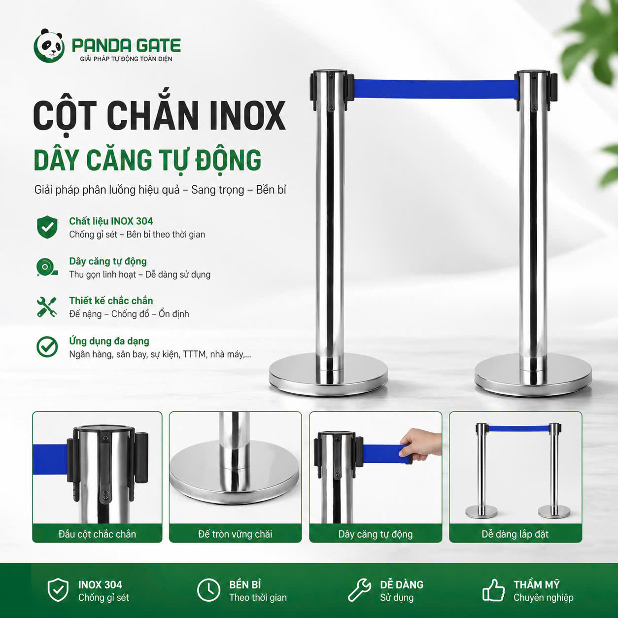  cột chắn inox hà nam 