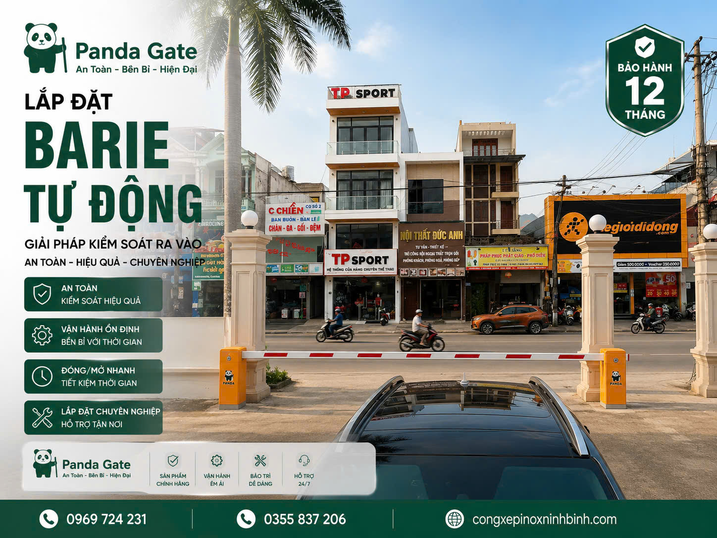 Lắp đặt Barie tự động KCN Đồng Văn Hà Nam – Panda Gate