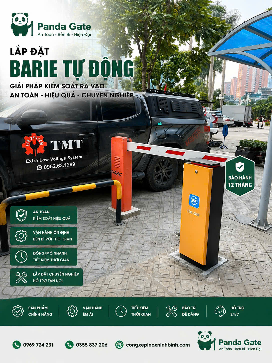 Lắp đặt Barie KCN Hòa Mạc